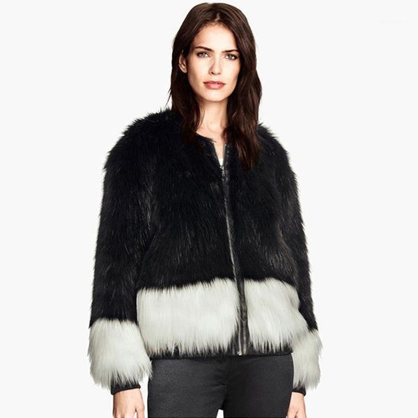 savabien 2020 winter women plus size patchwork faux fur coat zipper long sleeve fluffy fur jacket gothic luxury overcoat black1, Black
savabien 2020 winter women plus size patchwork faux fur coat zipper long sleeve fluffy fur jacket gothic luxury overcoat black1, Black