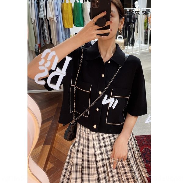 6182020 new summer net red style summer net style cardigan xianggran high waist small lapel silhouette knitted short sleeve cardigan rnw82 r, White;black
6182020 new summer net red style summer net style cardigan xianggran high waist small lapel silhouette knitted short sleeve cardigan rnw82 r, White;black