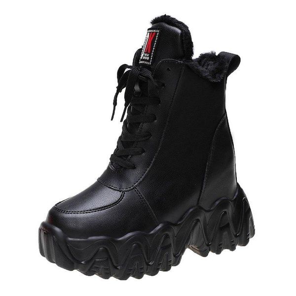 new winter female cotton snow boots for woman leather ankle boots 9cm heels high wedge warm fur women platform sneaker, Black
new winter female cotton snow boots for woman leather ankle boots 9cm heels high wedge warm fur women platform sneaker, Black