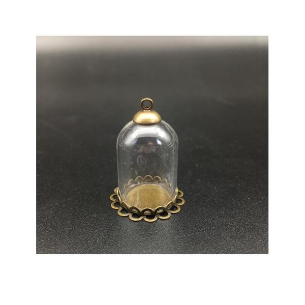 1set 25*18mm hollow glass tube with lace setting base beads cap set glass vials pendant glass bottle jewelry findings bbythf, Black
1set 25*18mm hollow glass tube with lace setting base beads cap set glass vials pendant glass bottle jewelry findings bbythf, Black
