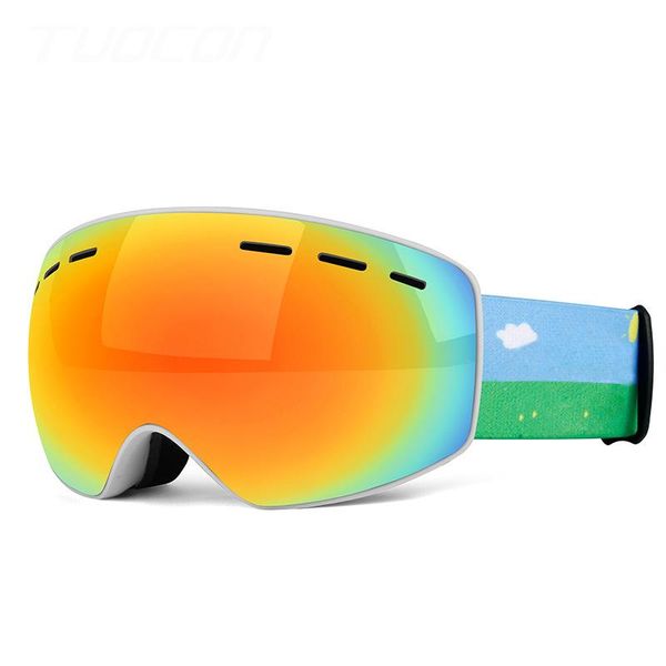 Daisyer New children's ski goggles double anti - fog spherical ski glasses outdoor skiing goggles in stock, White;black
Daisyer New children's ski goggles double anti - fog spherical ski glasses outdoor skiing goggles in stock, White;black
