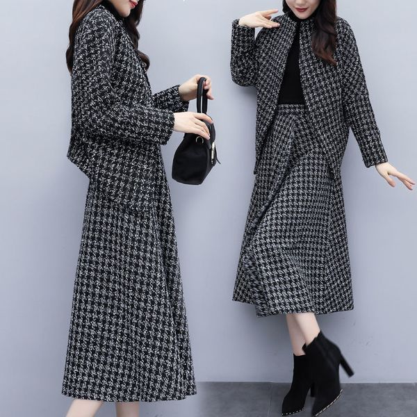 2021 new women's fashion suit winter woolen temperament + skirt loose chess of two suits/sets s-3xl y484 nxpn, Gray
2021 new women's fashion suit winter woolen temperament + skirt loose chess of two suits/sets s-3xl y484 nxpn, Gray