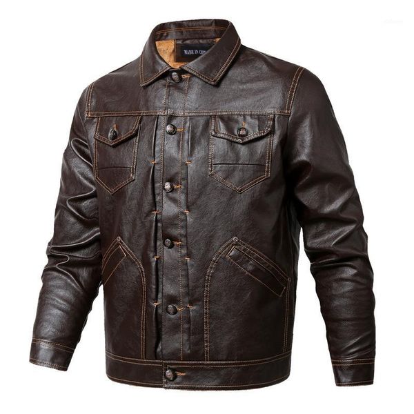 winter leather jackets men outwear thick warm coats multi pocket casual plus velvet faux leather jacket coat men's 5xl1, Black
winter leather jackets men outwear thick warm coats multi pocket casual plus velvet faux leather jacket coat men's 5xl1, Black