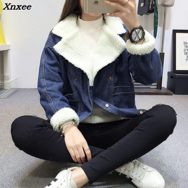 winter warm fur jeans jacket women bomber jacket blue denim coat with full warm lining & front button flat pockets xnxee1, Black;brown
winter warm fur jeans jacket women bomber jacket blue denim coat with full warm lining & front button flat pockets xnxee1, Black;brown