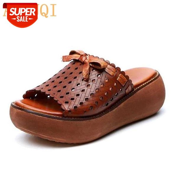 aiyuqi slippers for women 2020 new women slippers genuine leather platform casual bow retro slippers open toe sandals shoe #kz7y, Black
aiyuqi slippers for women 2020 new women slippers genuine leather platform casual bow retro slippers open toe sandals shoe #kz7y, Black