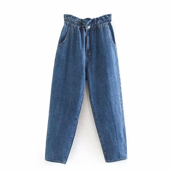 fashion elastic high waist jeans women streetwear blue denim pants casual pockets pleated mom jeans full length trousers
fashion elastic high waist jeans women streetwear blue denim pants casual pockets pleated mom jeans full length trousers