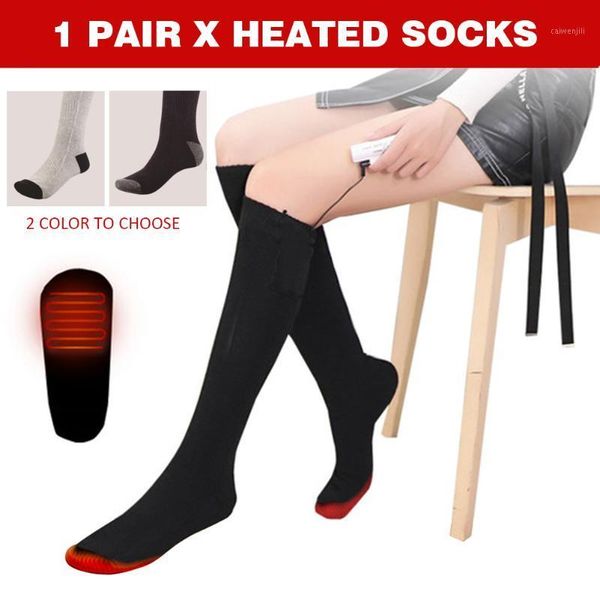 1pair men women hiking heated socks solid electric thermal spandex fishing adjustable temperature non slip foot warmer winter1, Black
1pair men women hiking heated socks solid electric thermal spandex fishing adjustable temperature non slip foot warmer winter1, Black