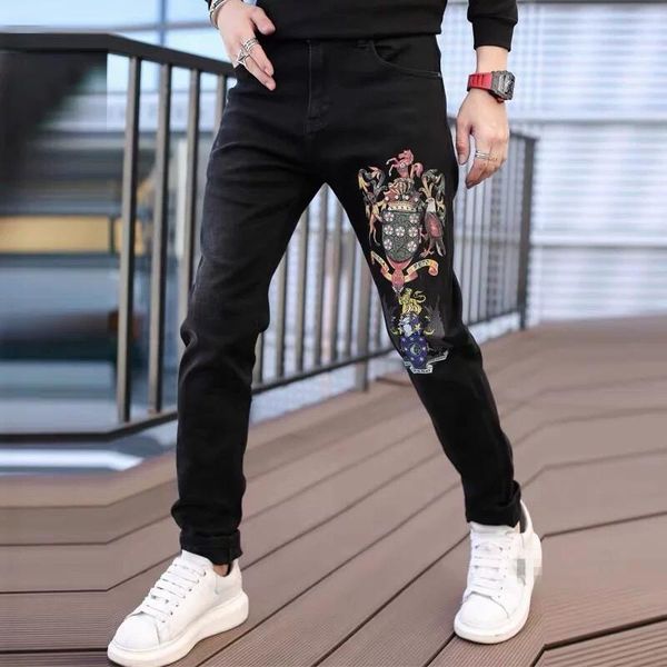 kt09432 fashion men's jeans 2020 runway european design party style men's clothing, Blue
kt09432 fashion men's jeans 2020 runway european design party style men's clothing, Blue