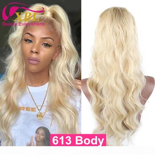 xblhair blonde bundles virgin 3 bundles straight human hair extensions 613# virgin human hair bundles sale, Black