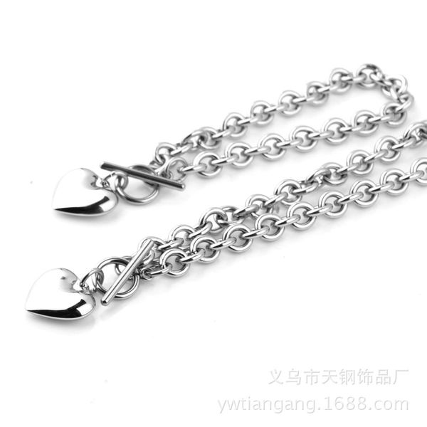 luxury fashion european and american style women titanium steel stainless steel o shape hollow heart accessories necklace bracelet, Golden;silver
luxury fashion european and american style women titanium steel stainless steel o shape hollow heart accessories necklace bracelet, Golden;silver