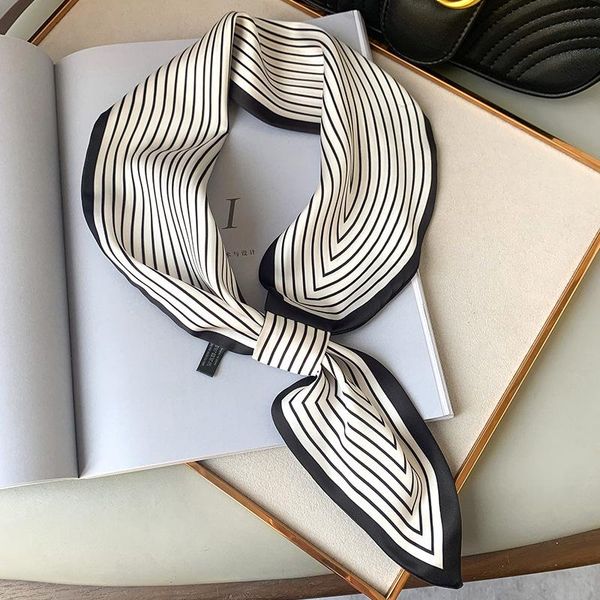 korean striped small silk scarf female artistic decoration professional stewardess neckerchief sunscreen scarf tie package belt, Blue;gray
korean striped small silk scarf female artistic decoration professional stewardess neckerchief sunscreen scarf tie package belt, Blue;gray