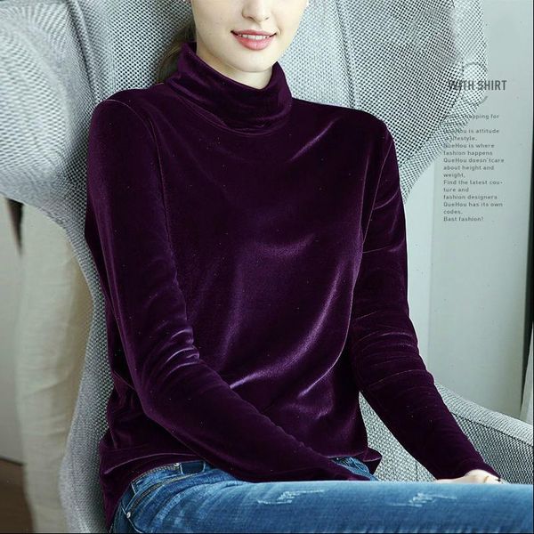 turtleneck velvet fleece t shirt women casual elegant solid fashion 2021 spring long sleeve plus size t shirt femme, White
turtleneck velvet fleece t shirt women casual elegant solid fashion 2021 spring long sleeve plus size t shirt femme, White