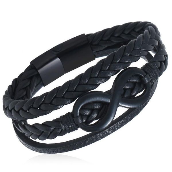 fashion black infinity stainless steel bracelet infinities charm braided leather magnetic clasp bangles wristbands retro jewelry
fashion black infinity stainless steel bracelet infinities charm braided leather magnetic clasp bangles wristbands retro jewelry