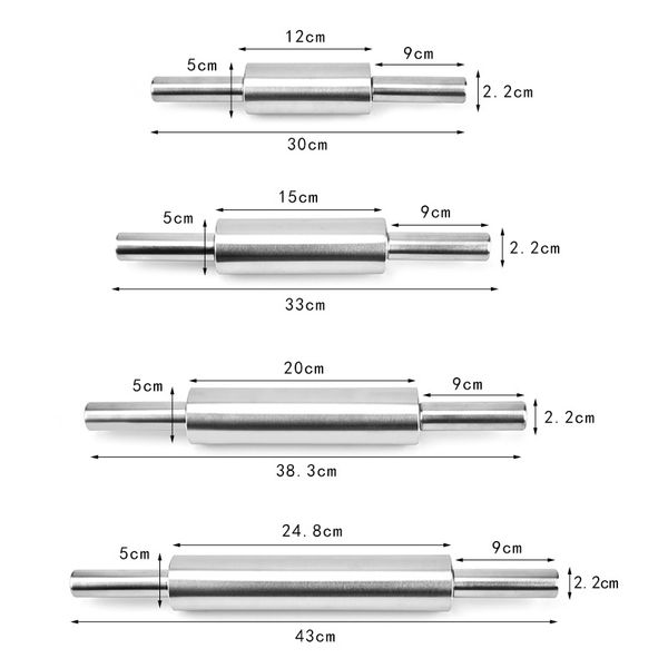 stainless steel rolling pins dough flattening flour pole roller convenient kitchen accessories rod smooth home bakery 8 9zs n2
stainless steel rolling pins dough flattening flour pole roller convenient kitchen accessories rod smooth home bakery 8 9zs n2