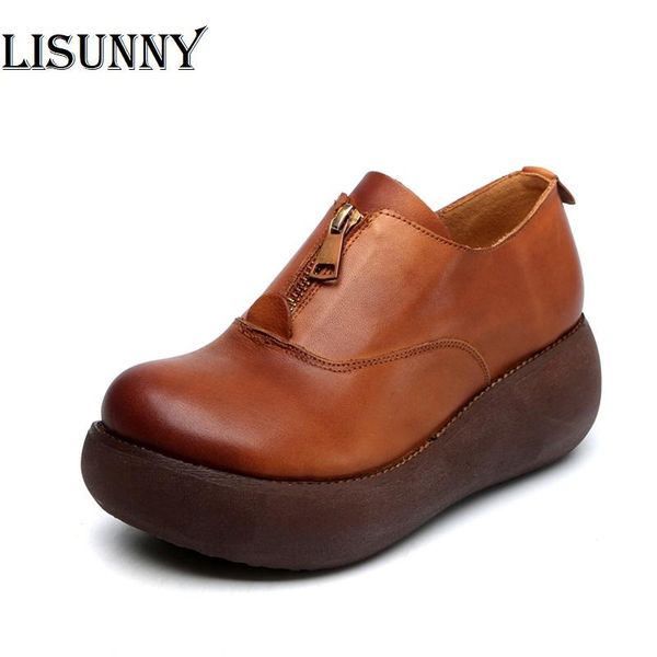 dress shoes 2021 high heel genuine leather women women's platform wedge casual vintage ladies, Black
dress shoes 2021 high heel genuine leather women women's platform wedge casual vintage ladies, Black