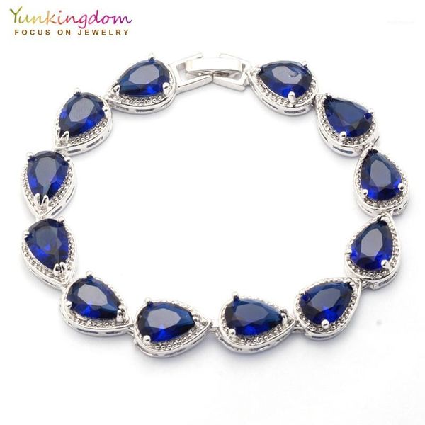 link, chain yunkingdom style lady crystal bracelets&bangles for women blue water drop zircon fashion wedding jewelry bracelet1, Black
link, chain yunkingdom style lady crystal bracelets&bangles for women blue water drop zircon fashion wedding jewelry bracelet1, Black