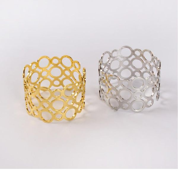 6/10/50pcs/lot gold silver metal hollow carving round napkin ring for wedding party banquet event l re qylvgz
6/10/50pcs/lot gold silver metal hollow carving round napkin ring for wedding party banquet event l re qylvgz