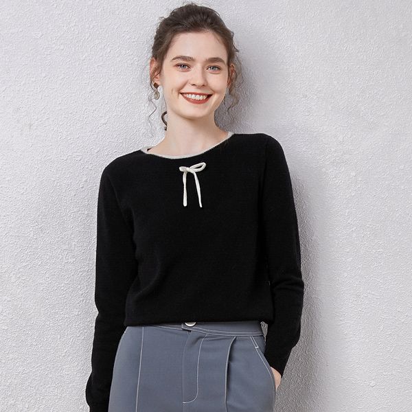 2021 new women's knitting body 100 cashmere neck-neck bow-down full sweater super comfortable axq8, White;black
2021 new women's knitting body 100 cashmere neck-neck bow-down full sweater super comfortable axq8, White;black