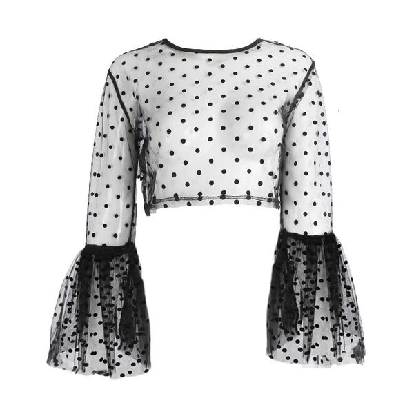 2021 new essential autumn very to see through male ultra women short big sleeve sleeves elegant polka dot cut 6a3f, White
2021 new essential autumn very to see through male ultra women short big sleeve sleeves elegant polka dot cut 6a3f, White