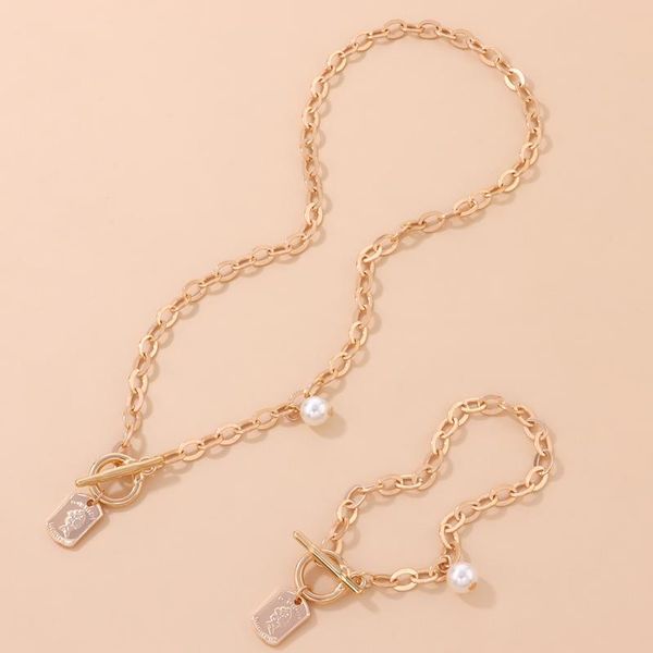 chokers diezi fashion gold color choker chain necklace bracelet jewelry set vintgae human head imitation pearl pendant necklaces women, Golden;silver
chokers diezi fashion gold color choker chain necklace bracelet jewelry set vintgae human head imitation pearl pendant necklaces women, Golden;silver