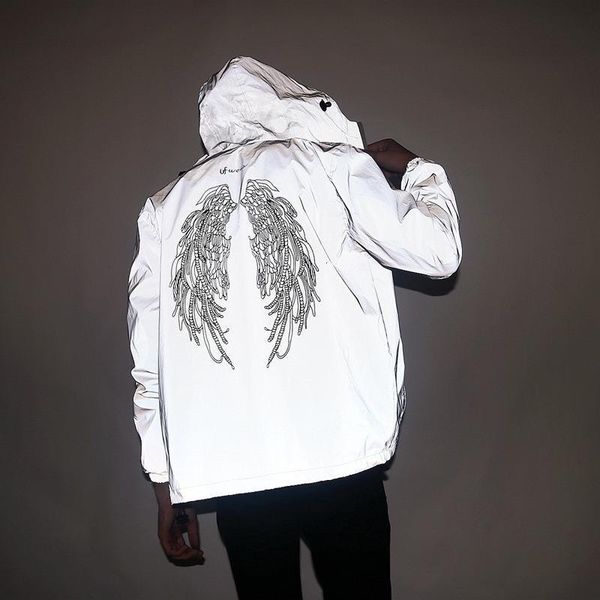 new men's autumn men /women windbreaker 3m reflective jacket casual hip hop hooded coats streetwear night shiny harajuku jackets, Black;brown
new men's autumn men /women windbreaker 3m reflective jacket casual hip hop hooded coats streetwear night shiny harajuku jackets, Black;brown
