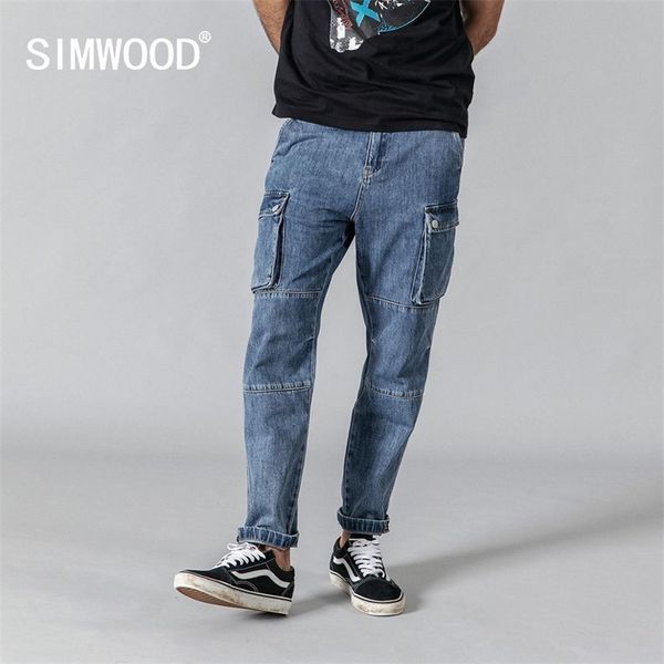 simwood spring new cargo jeans men fashion hip hop spliced street wear ankle -length denim pants loose trousers 190332 201111, Blue
simwood spring new cargo jeans men fashion hip hop spliced street wear ankle -length denim pants loose trousers 190332 201111, Blue