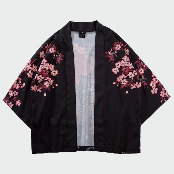 men's trench coats 2021 chinese style good luck gold fish print kimono jackets autumn casual men harajuku streetwear jacket man fashion, Tan;black
men's trench coats 2021 chinese style good luck gold fish print kimono jackets autumn casual men harajuku streetwear jacket man fashion, Tan;black