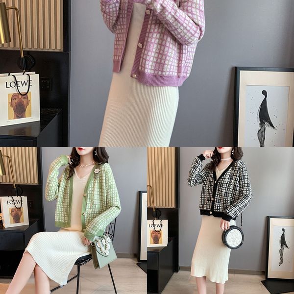 two piece knitted cardigan women's fashion foreign style show thin medium long suspender sweater pulloversling pullover pullover dress, White;black
two piece knitted cardigan women's fashion foreign style show thin medium long suspender sweater pulloversling pullover pullover dress, White;black
