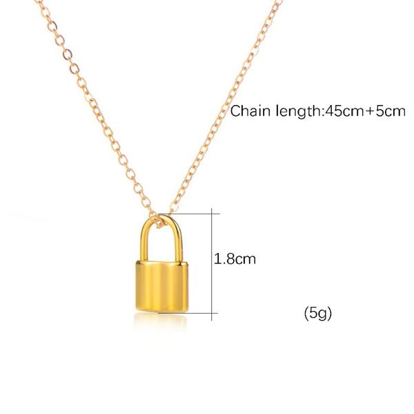 pendant necklaces personalized gold lock necklace women custom engraved name stainless steel padlock clavicle chain jewelry gift, Silver
pendant necklaces personalized gold lock necklace women custom engraved name stainless steel padlock clavicle chain jewelry gift, Silver