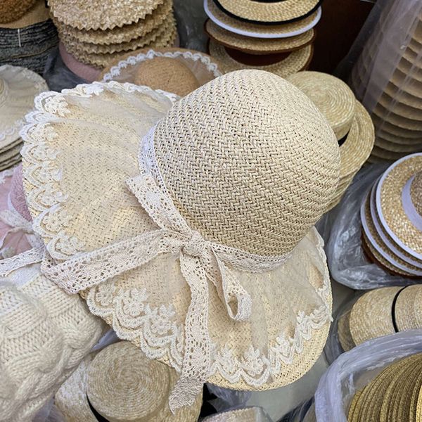 bowknot lace decorative large brim sun straw hat pink girl line travel versatile, Blue;gray
bowknot lace decorative large brim sun straw hat pink girl line travel versatile, Blue;gray