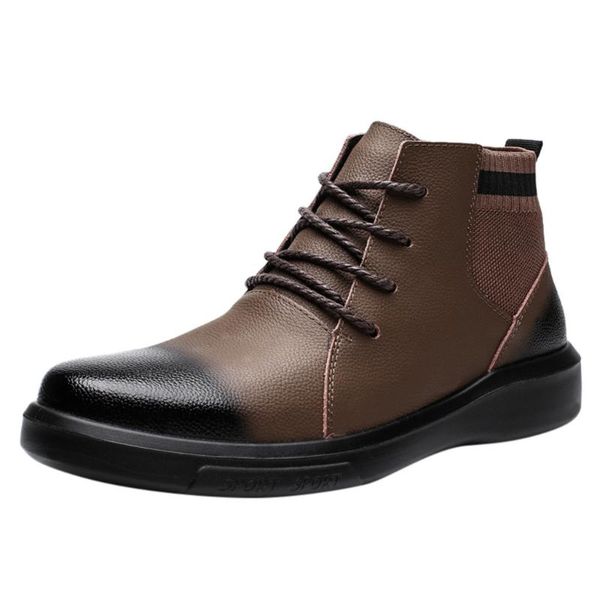 sagace men's boots casual shoes men lace-up warm winter boots men non slip waterproof short plush comfortable ankle sewing, Black
sagace men's boots casual shoes men lace-up warm winter boots men non slip waterproof short plush comfortable ankle sewing, Black