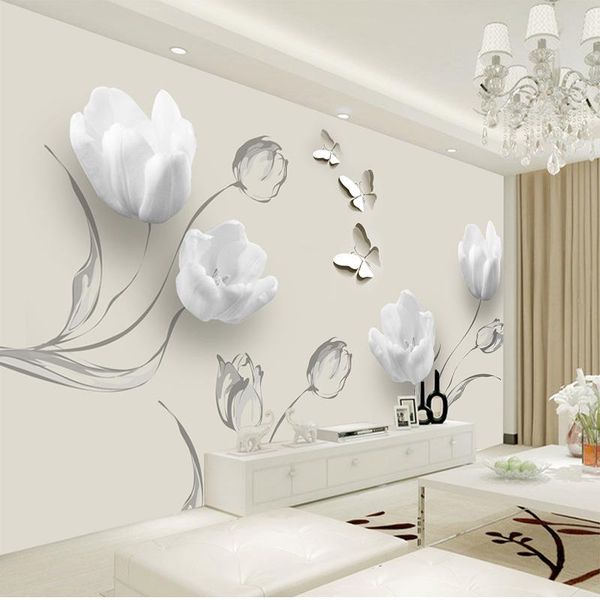 fashion simple tulip butterfly p mural wallpaper 3d living room tv sofa background wall cloth decoration papel de parede 3d
fashion simple tulip butterfly p mural wallpaper 3d living room tv sofa background wall cloth decoration papel de parede 3d