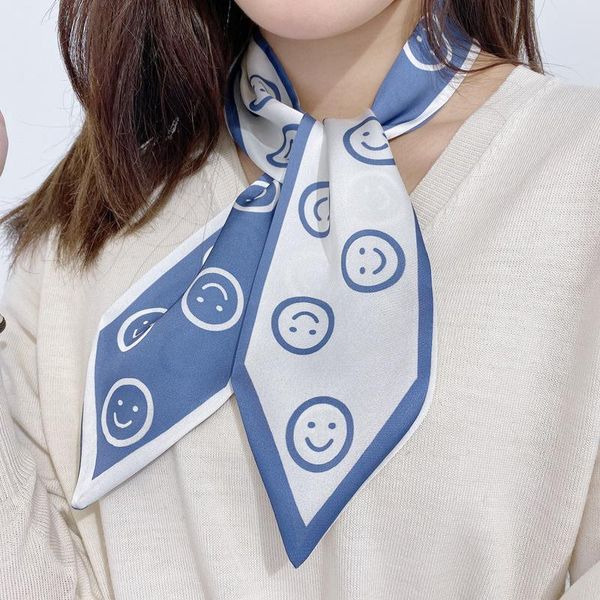 scarves square scarf hair tie band women elegant small vintage skinny retro head neck silk, Blue;gray
scarves square scarf hair tie band women elegant small vintage skinny retro head neck silk, Blue;gray