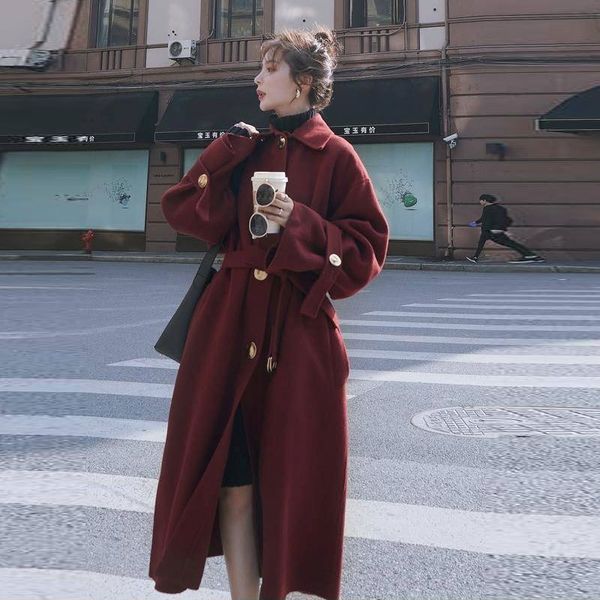 bella philosophy autumn winter solid women casual woolen coat female long windbreaker jackets korean wool coat lady overcoats 201111, Black
bella philosophy autumn winter solid women casual woolen coat female long windbreaker jackets korean wool coat lady overcoats 201111, Black