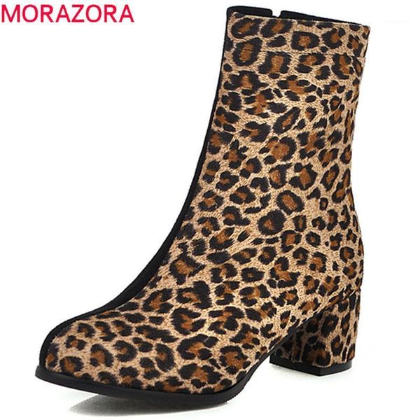boots morazora 2021 est women ankle flock leopard round toe zip autumn winter booties fashion high heel dress shoes woman1, Black
boots morazora 2021 est women ankle flock leopard round toe zip autumn winter booties fashion high heel dress shoes woman1, Black