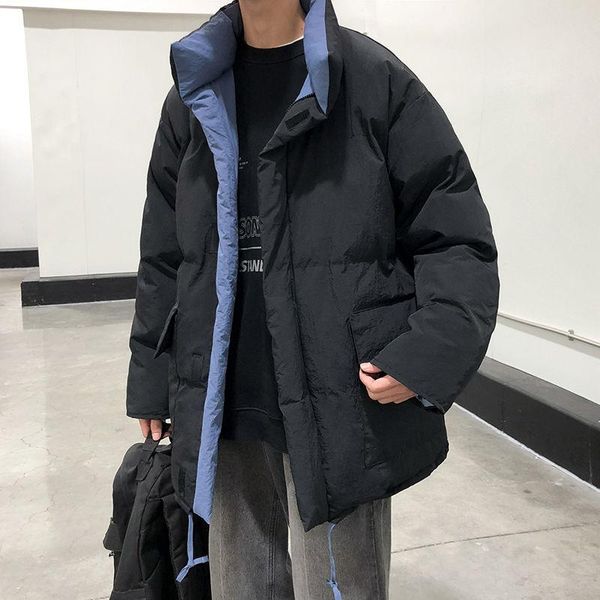 men's down & parkas 2021 spring and winter youth mid-length stand-up collar solid color cotton coat fashionable casual top, Black
men's down & parkas 2021 spring and winter youth mid-length stand-up collar solid color cotton coat fashionable casual top, Black