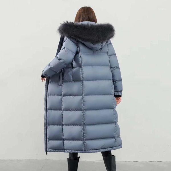 women's real raccoon collar down coats winter keep warm fur coats duck down jacket female windproof parka s78691, Black
women's real raccoon collar down coats winter keep warm fur coats duck down jacket female windproof parka s78691, Black