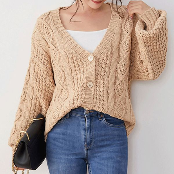 2021 women autumn winter korean japan plain female knitted pullover jumpers sweater lady new fashion sexa, White;black
2021 women autumn winter korean japan plain female knitted pullover jumpers sweater lady new fashion sexa, White;black
