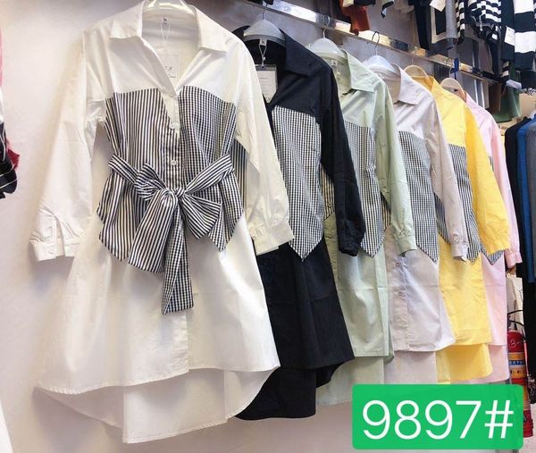 woman dress plaid patchwork a-line dress bow shirt dresses office lady long sleeve turn-down collar button plus size vestidos y0118, Black;gray
woman dress plaid patchwork a-line dress bow shirt dresses office lady long sleeve turn-down collar button plus size vestidos y0118, Black;gray