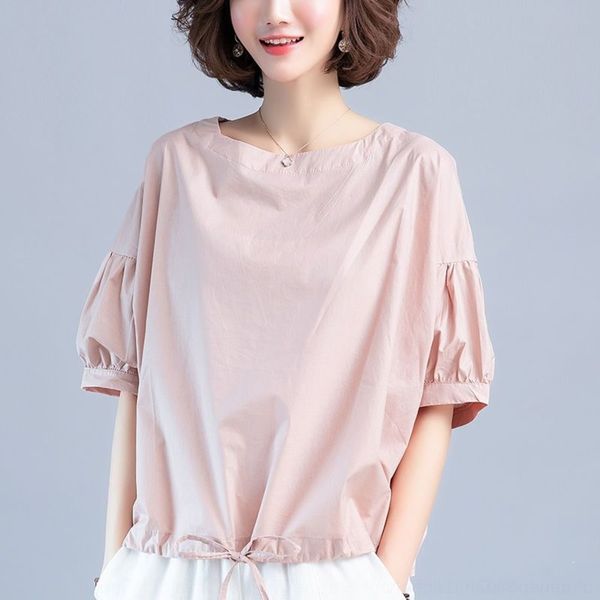 15tsl cotton containing tshort sleeve twomen 2020 women's new summer small loose shirt middle-aged mother's women's half slee, White
15tsl cotton containing tshort sleeve twomen 2020 women's new summer small loose shirt middle-aged mother's women's half slee, White