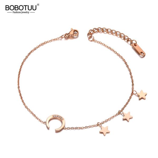 bobotuu office style stainless steel rhinestone moon & star charm bracelets for women girls chain summer beach bracelet bb20010, Golden;silver
bobotuu office style stainless steel rhinestone moon & star charm bracelets for women girls chain summer beach bracelet bb20010, Golden;silver
