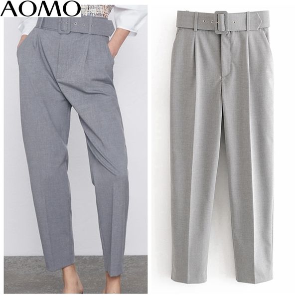 aomo fashion women elegant gray suit pants trousers with slash pockets zipper office lady pants pantalon 6a59a 201106, Black;white
aomo fashion women elegant gray suit pants trousers with slash pockets zipper office lady pants pantalon 6a59a 201106, Black;white