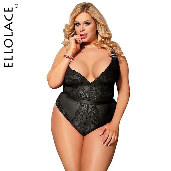 women's jumpsuits & rompers ellolace lace plus size bodysuit women see through body sleveless bodycon overalls female deep-v bodysuits, Black;white
women's jumpsuits & rompers ellolace lace plus size bodysuit women see through body sleveless bodycon overalls female deep-v bodysuits, Black;white