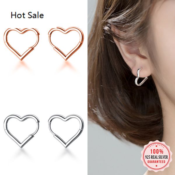 real 925 sterling silver fashion romantic heart hoop earring for women wedding birthday fine s925 jewelry, Golden;silver
real 925 sterling silver fashion romantic heart hoop earring for women wedding birthday fine s925 jewelry, Golden;silver