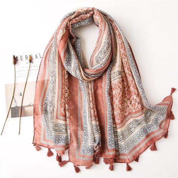 new bohemian style cotton and linen travel sunscreen shawl beach towel geometric pattern scarf women, Blue;gray
new bohemian style cotton and linen travel sunscreen shawl beach towel geometric pattern scarf women, Blue;gray