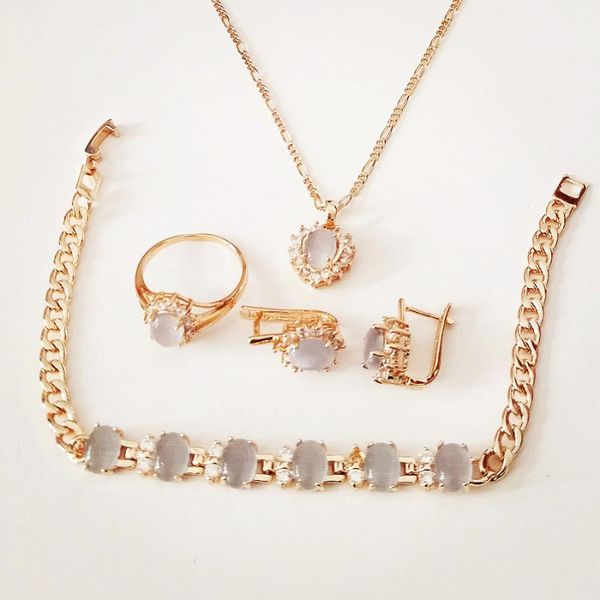 luxury women wedding jewelry sets heart shape design rose gold color bridal earring+necklace +ring +bracelet jewelry sets, Silver
luxury women wedding jewelry sets heart shape design rose gold color bridal earring+necklace +ring +bracelet jewelry sets, Silver