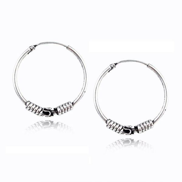 hoop & huggie 1pair 24mm boho color big earrings for women circle earring hoops vintage earing aretes bijoux jewelry gift e42, Golden;silver
hoop & huggie 1pair 24mm boho color big earrings for women circle earring hoops vintage earing aretes bijoux jewelry gift e42, Golden;silver