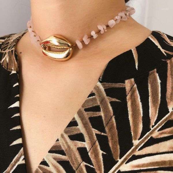 new handmade bohemian metal sea crystal beads choker necklace with shell for women stone beads necklace jewelry accessories1, Silver
new handmade bohemian metal sea crystal beads choker necklace with shell for women stone beads necklace jewelry accessories1, Silver