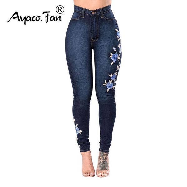 women's jeans 2021 flower embroidered high waist pants women elastic jean pencil denim female skinny femme bottom trousers, Blue
women's jeans 2021 flower embroidered high waist pants women elastic jean pencil denim female skinny femme bottom trousers, Blue