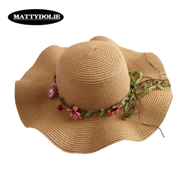 wide brim hats mattydolie 2021 flower straw hat wide-brimmed summer seaside travel rattan wreath beach sun ladies, Blue;gray
wide brim hats mattydolie 2021 flower straw hat wide-brimmed summer seaside travel rattan wreath beach sun ladies, Blue;gray